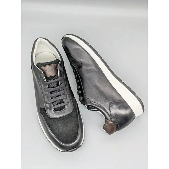 To Boot New York Aegis Men's Trainers Black Leather Sneakers Sz 11.5 M MSRP $395 - Picture 5 of 9
